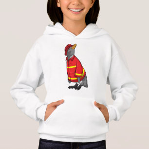 Penguin as Firefighter with Helmet