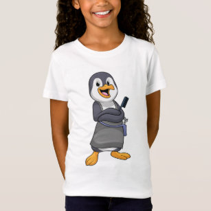 Penguin as Hair stylist with Comb T-Shirt