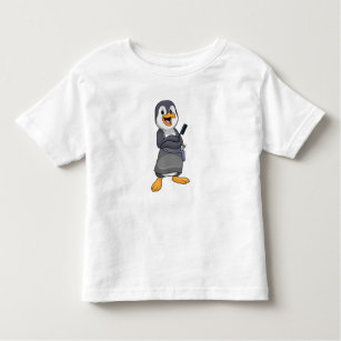 Penguin as Hair stylist with Comb Toddler T-Shirt