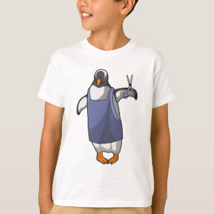 Penguin as Hairdresser with Scissors T-Shirt
