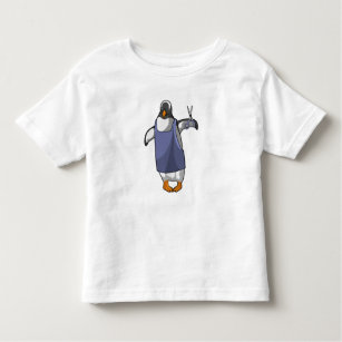 Penguin as Hairdresser with Scissors Toddler T-Shirt