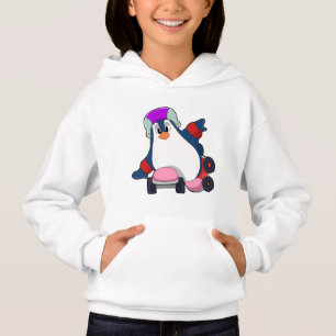 Penguin as Inline Skater with Inline Skates
