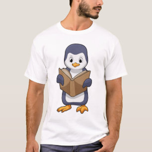 Penguin as Nerd with Book T-Shirt