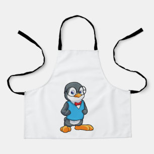 Penguin as Nerd with Glasses Apron