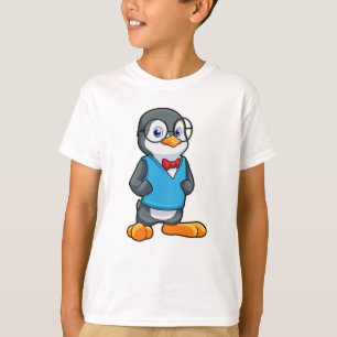 Penguin as Nerd with Glasses T-Shirt