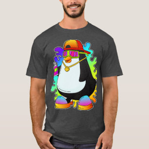 Penguin as Painter with Spray T-Shirt