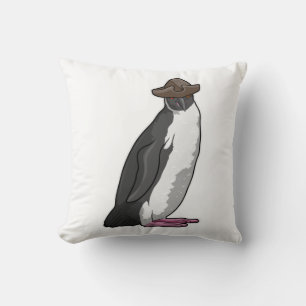 Penguin as Pirate with Hat Cushion