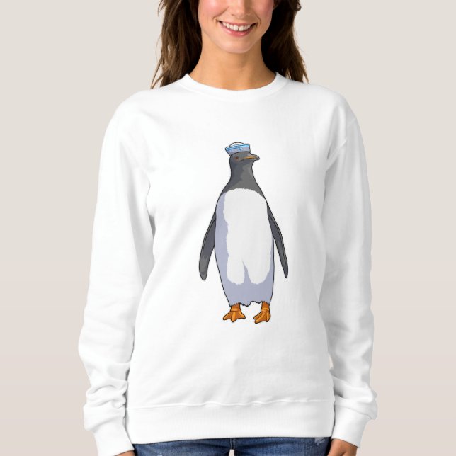 Penguin as Sailor with Hat Sweatshirt (Front)