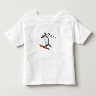 Penguin as Ski jumper with Ski Toddler T-Shirt