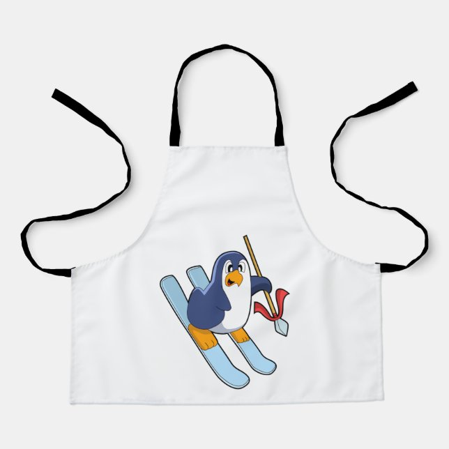 Penguin as Skier with Ski Apron (Front)