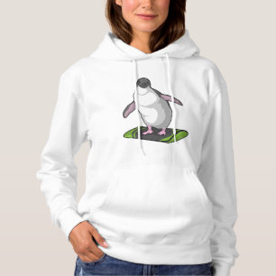 Penguin as Snowboarder with Snowboard Hoodie