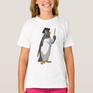 Penguin as Teacher with Pointer T-Shirt