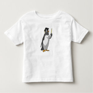 Penguin as Teacher with Pointer Toddler T-Shirt