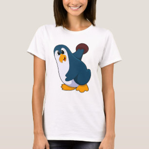 Penguin at Bowling with Bowling ball T-Shirt