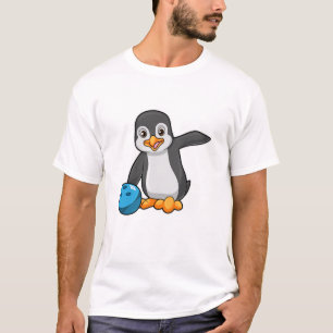 Penguin at Bowling with Bowling ball T-Shirt