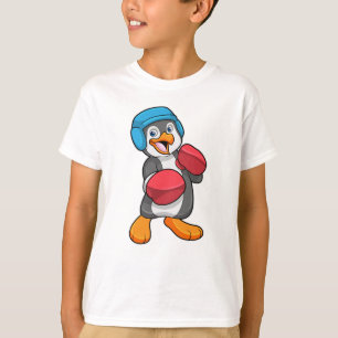 Penguin at Boxing with Boxing gloves & Helmet T-Shirt
