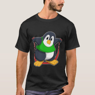 Penguin at Fitness with Skipping rope.PNG T-Shirt