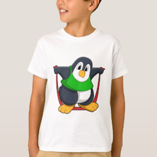 Penguin at Fitness with Skipping rope.PNG T-Shirt