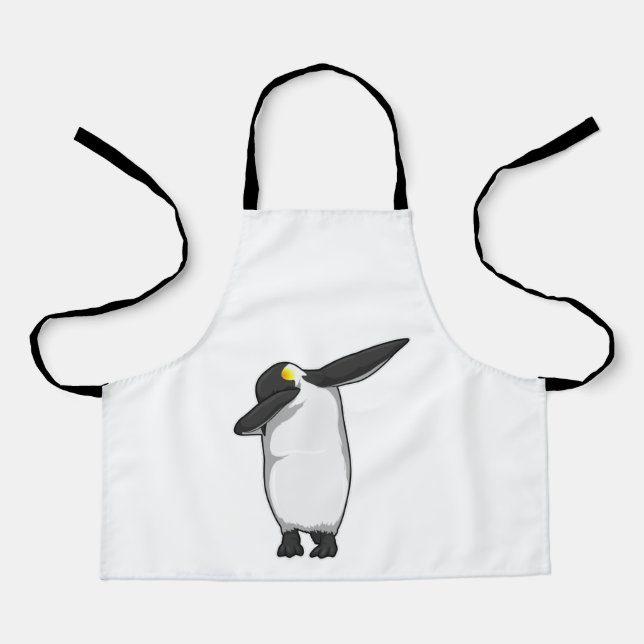 Penguin at Hip Hop Dance Dab Apron (Front)
