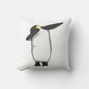 Penguin at Hip Hop Dance Dab Cushion