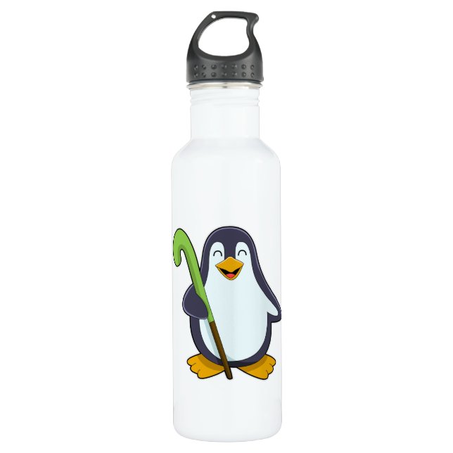 Penguin at Hockey with Hockey bat 710 Ml Water Bottle (Front)