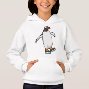 Penguin at Ice skating with Ice skates