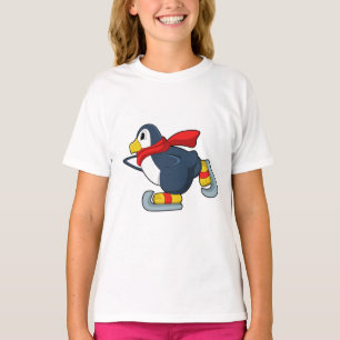 Penguin at Ice skating with Ice skates.PNG T-Shirt