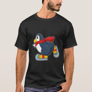 Penguin at Ice skating with Ice skates.PNG T-Shirt