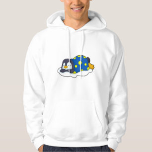 Penguin at Sleeping with Blanket Hoodie