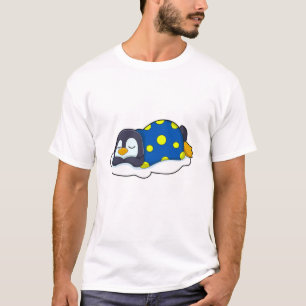 Penguin at Sleeping with Blanket T-Shirt