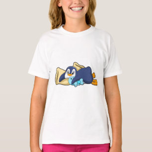 Penguin at Sleeping with Pillow T-Shirt