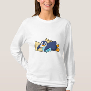 Penguin at Sleeping with Pillow T-Shirt