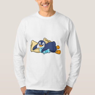 Penguin at Sleeping with Pillow T-Shirt