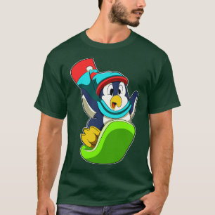 Penguin at Snowboarding with Snowboard 2 T-Shirt