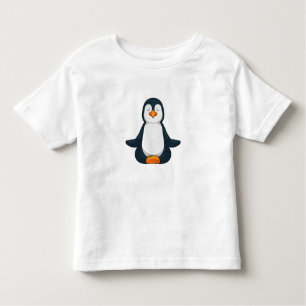 Penguin at Yoga Fitness in Sitting Toddler T-Shirt