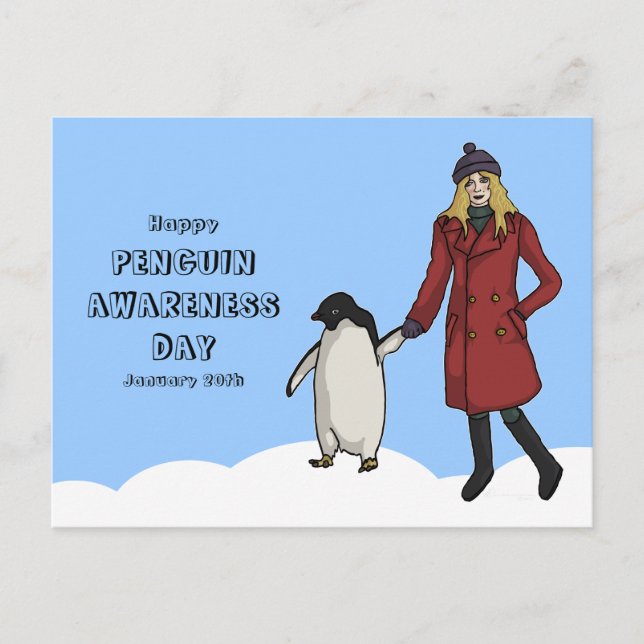 Penguin Awareness Day, postcard (Front)