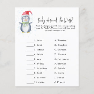 Penguin - Baby around the world game