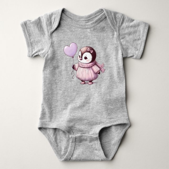 Penguin Baby Bodysuit (Front)
