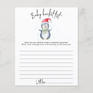 Penguin - Baby bucket list