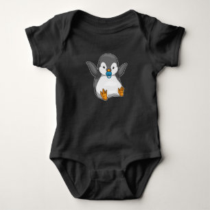 Penguin Baby Pacifier Bodysuit