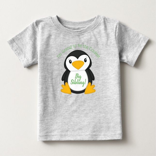 Penguin Baby Shower Baby T-Shirt (Front)