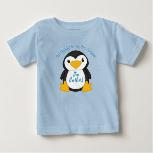 Penguin Baby Shower Blue Baby T-Shirt
