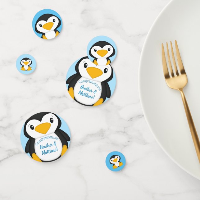 Penguin Baby Shower Confetti (Group)