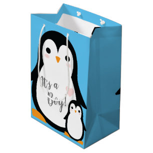Penguin Baby Shower Medium Gift Bag
