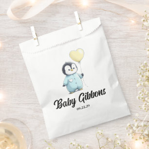 Penguin Baby Shower Napkins Favour Bag