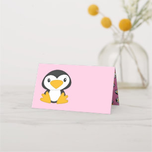 Penguin Baby Shower Place Card
