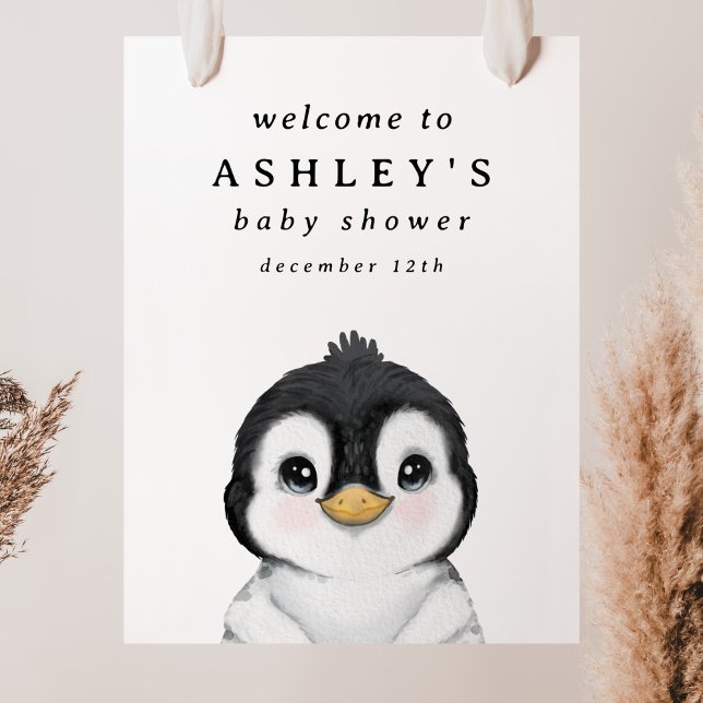Penguin Baby Shower Welcome Sign (Creator Uploaded)