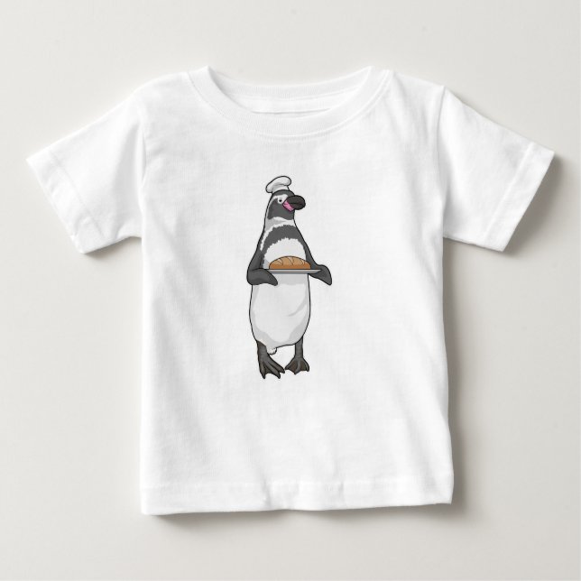Penguin Baker Bread Baby T-Shirt (Front)