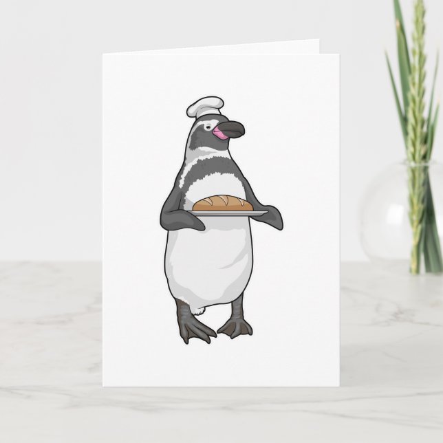 Penguin Baker Bread Card (Front)
