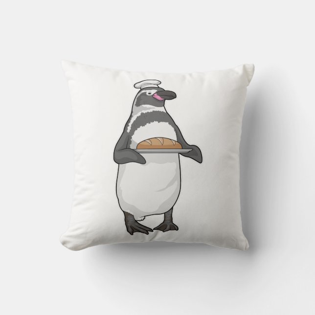 Penguin Baker Bread Cushion (Front)